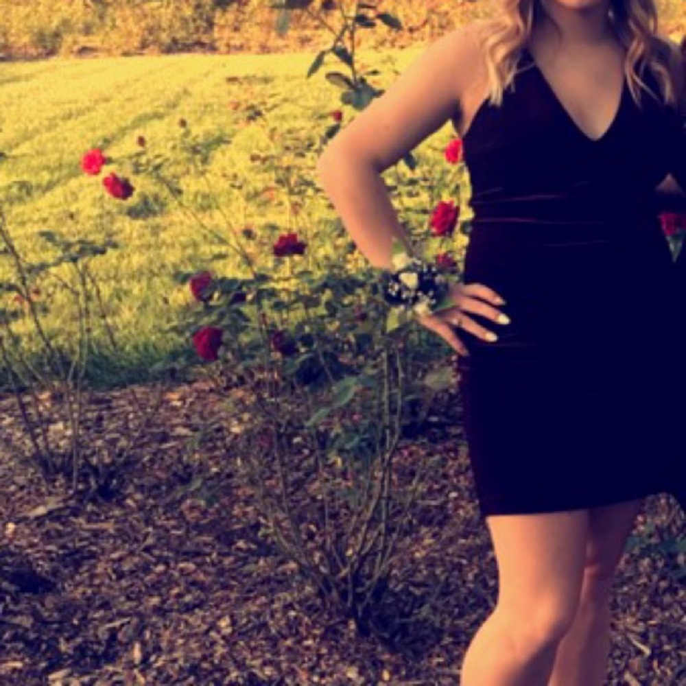 Burgundy (wine) velvet dress